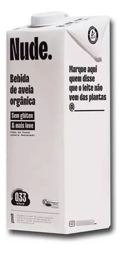 Nude Bebida 1l A Base De Aveia Orgânica E Fonte De Cálcio MercadoLivre