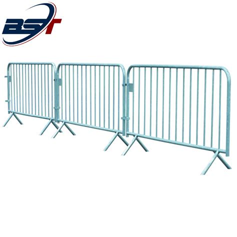 Powder Coated Temporary Crowd Control Steel Barricade China Traffic