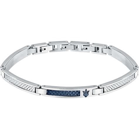 Bracciale Uomo Gioielli Maserati Iconic Jm Avd Bracciali Maserati