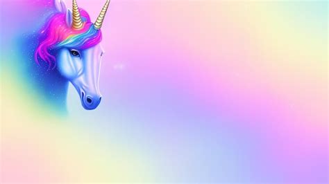 Premium Photo | Colorful rainbow unicorn horse rainbow unicorn background