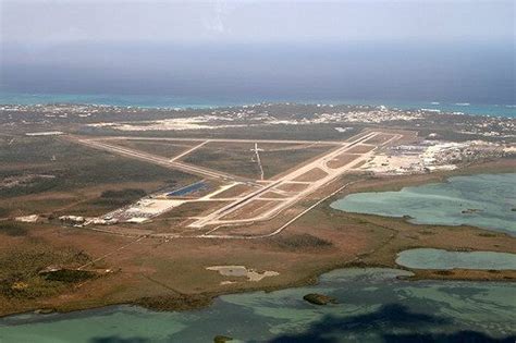 Stunning Aerial View Of Lynden Pindling International Airport Bahamas