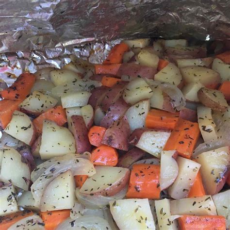 Grilled Potato Carrot And Onion Foil Packets Recipe