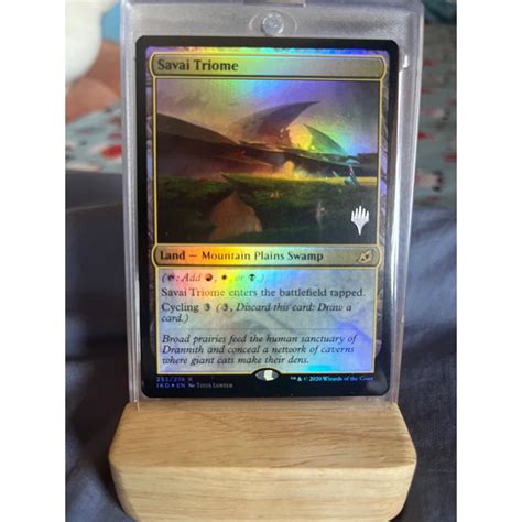 การ์ด Mtg Savai Triome Foil Land Magic The Gathering Edh รุ่น Ikoria