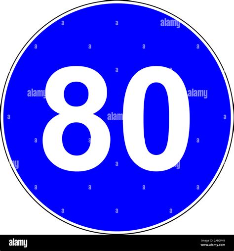 Speed Limit 80 Sign Hi Res Stock Photography And Images Alamy