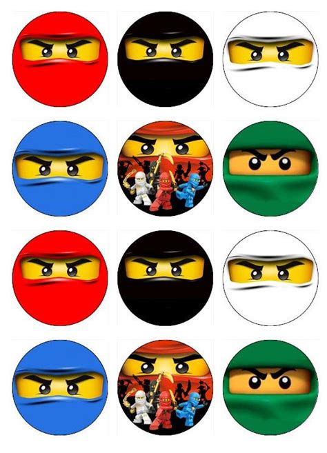 NINJAGO Edible Cupcake Toppers 12 Ninja Images For By EtsysEdibles 6