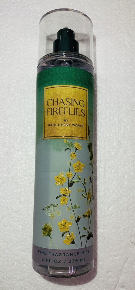 3 Bath Body Works CHASING FIREFLIES Fine Fragrance Body Mist Spray