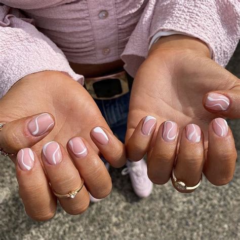 Dreamiest White Swirl Nails Ideas For Long And Short Nails Ice Cream