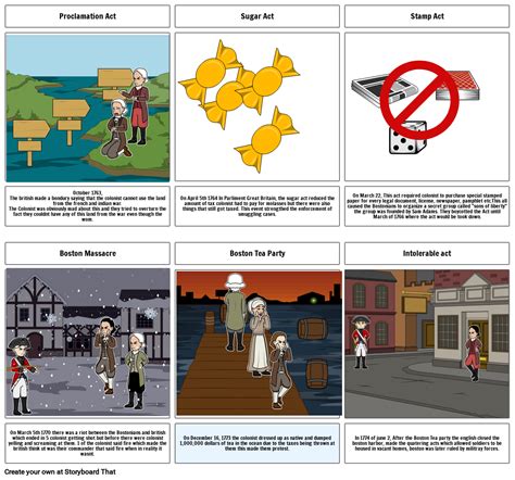 American Revolution Storyboard Storyboard Por 1000383