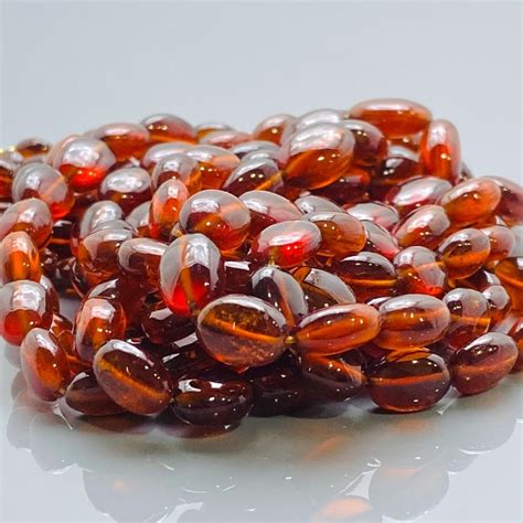 Hessonite Garnet Gemstone Beads Natural Garnet Stone Beads