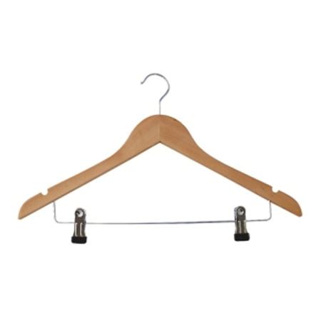 Wooden hanger with clips | Motiram & Co Pte Ltd