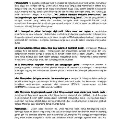 Contoh Karangan Ringkasan Contoh Kertas —