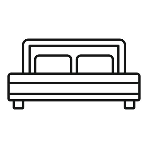 Room Service Bedroom Icon Outline Style 14627250 Vector Art At Vecteezy