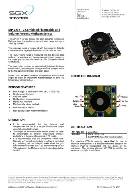 Mp Tc Sensor Datasheet Distribuidor Stock Y Mejor Precio