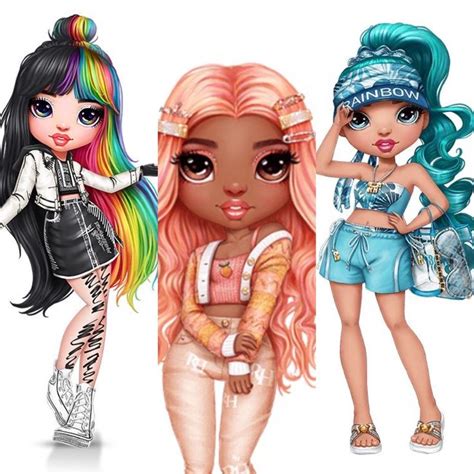 Pin By Vicki Mills Wittmeyer On Rainbow High Girl Cartoon Fashion