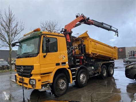 Camion Mercedes cassone Actros 4141 8x4 Gasolio Euro 4 gru autogrù