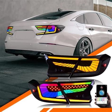 Amazon COOLDNA RGB LED Tail Lights For Honda Accord 2018 2019 2020