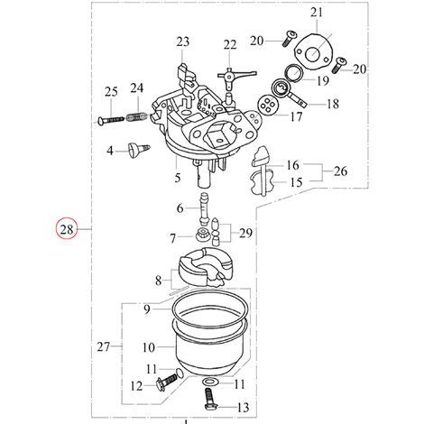 Ersatzteil für LIFAN Benzinmotor 13 PS Vergaser