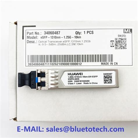 HUAWEI 1 25G 1310nm 10km SM ESFP Mxpd 243S 34060487 ESFP 1310nm 1 25G