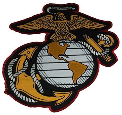 Usmc Large Marine Corps Eagle Globe Anchor Ega Cut Out Back Patch