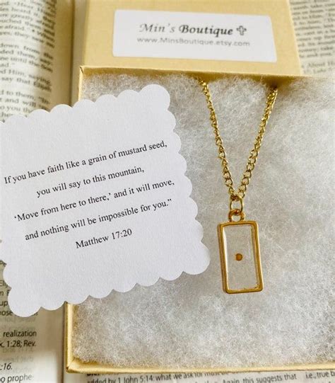 Mustard Seed Necklace Faith Of A Mustard Seed Necklace Christian