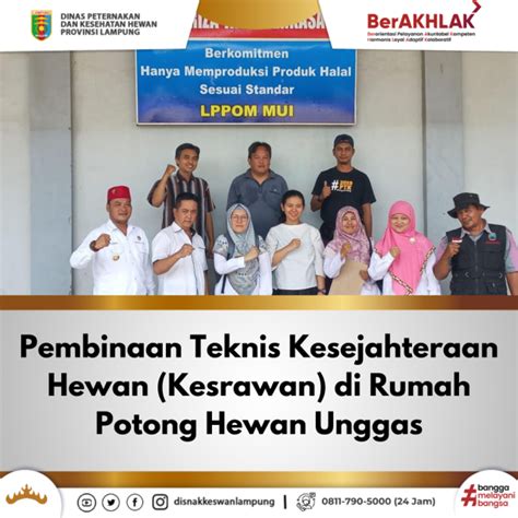 Pembinaan Teknis Kesejahteraan Hewan Kesrawan Di Rumah Potong Hewan