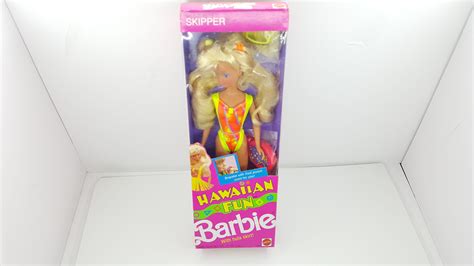 Mattel Hawaiian Skipper Doll Sealed In Box Barbie Blonde Hair Grass