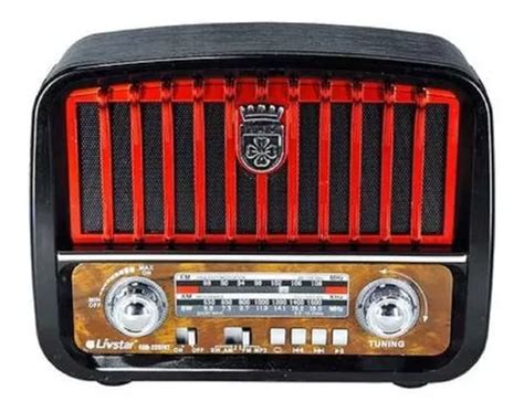 Radio Antigo Fm Am Usb Aux Sd Pendrive Lanterna Recarreg Vel