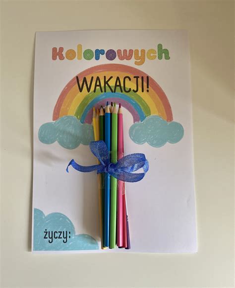 Szablony Upominkowe Kolorowych Wakacji Wszystkiego Kolorowego Dzie