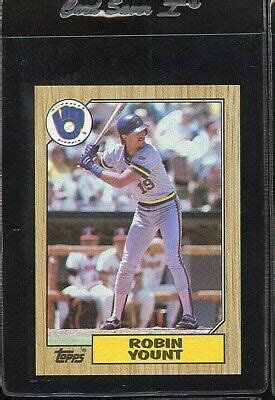 1987 TOPPS 773 ROBIN YOUNT HOF MILWAUKEE BREWERS EBay