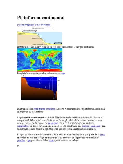 Plataforma Continental | PDF | Placa continental | Hidrografía