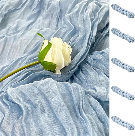 Amazon Pack Ft Long Cheesecloth Table Runner Dusty Blue