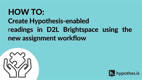 HOW TO Create Hypothesis Enabled Readings In D2L Brightspace Using The