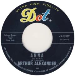 Performance Anna Go To Him By Arthur Alexander SecondHandSongs