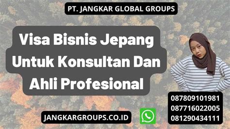 Visa Bisnis Jepang Untuk Konsultan Dan Ahli Profesional Jangkar