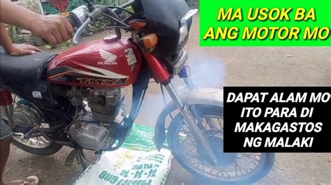 Paano Ayusin Ang Ma Usok Na Makina Ng Motorcycle Bertod Tv Youtube