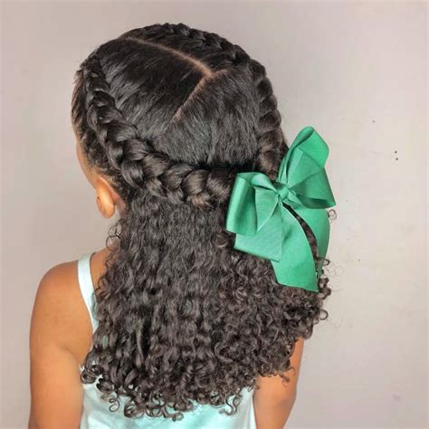 Cabelo Cacheado Penteado Infantil Com Trança