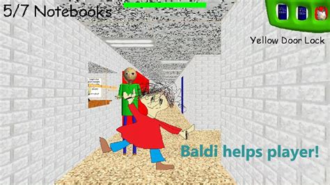 Baldi Helps Player Baldis Basics Mod Youtube