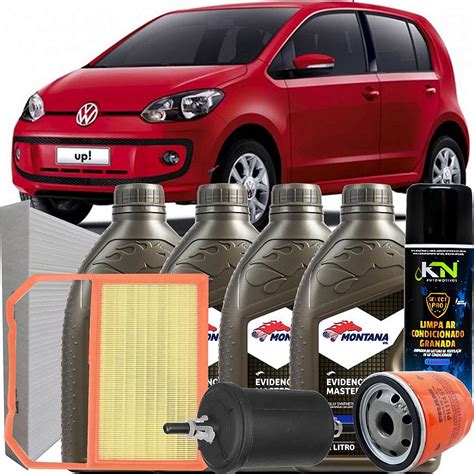 Kit Revisão Troca De Óleo 5w40 E Filtros Completo Vw Up 1 0 Mpi Sua