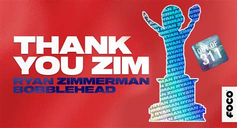 A Ryan Zimmerman retirement bobblehead is available for preorder. We ...