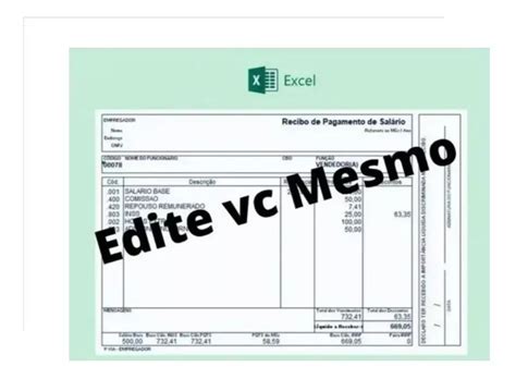 Modelo Holerite Contra Cheque Editavel No Excel 2021 Software