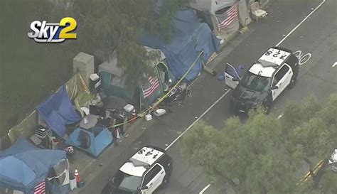 Man Stabbed To Death At Homeless Encampment Near Brentwood While Trying