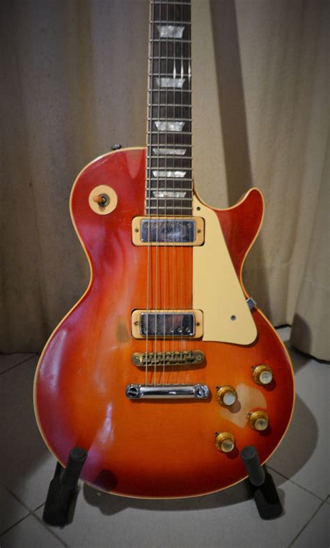 Gibson Les Paul Deluxe 1973 Cherry Sunburst Guitar For Sale Rome