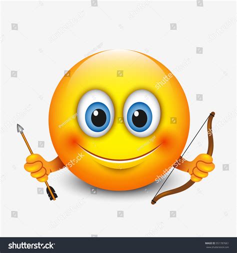 Cute Sagittarius Emoticon Emoji Astrological Sign Stock Vector (Royalty ...