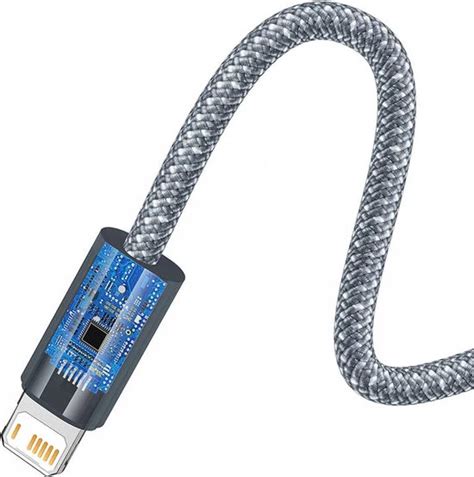 Baseus Dynamische Usb Naar Lightning Kabel Meter Grijs Bol