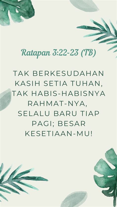 Ratapan 3 22 23 Kutipan Ayat Alkitab Kutipan Alkitab Kata Kata Alkitab