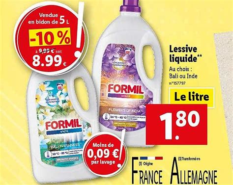 Promo Lessive Liquide Chez Lidl Icatalogue Fr