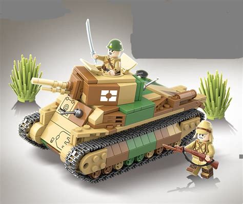 Japan Type 95 Ha Go Tank Minifigures Lego Compatible Ww2 Military Tank