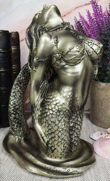 Nautical Seductive The Seas Nude Mermaid Rising Out Of Waters Etsy