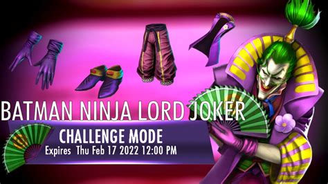 Batman Ninja Lord Joker Challenge Mode Full Run Injustice Mobile