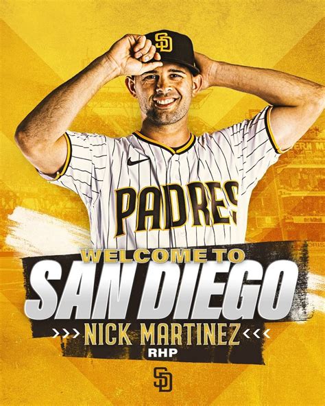 The Padres Have Signed Rhp Nick Martinez To A One Year Contract